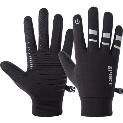 Winter Cycling Gloves Anti Slip Touchscreen Full Finger Hiking Gloves Warm Outdoor Thermal Biking Running Riding Hiking Gloves