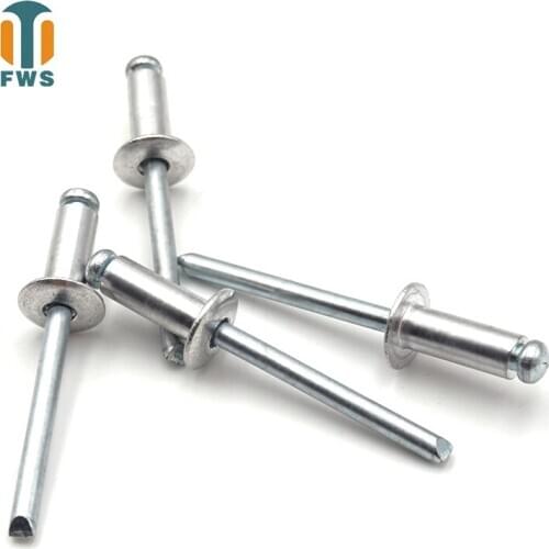 20PCS M5 8-16mm Multi Sizes DIN EN ISO15977 GB/T12618.1 Aluminium Open End Round Head Blind Rivet for Furniture Car Aircraft