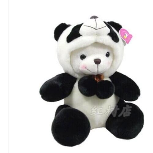 40cm Panda with hat plush toy Changing Faces panda doll high quality gift w0778