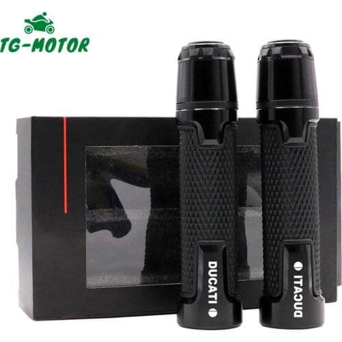 TG-Motor Motorcycle Accessories For Ducati MONSTER 659 696 796 821 900 1000 1100 1200/S/R 7/8" 22mm Handle Grips Grip Ends Cover