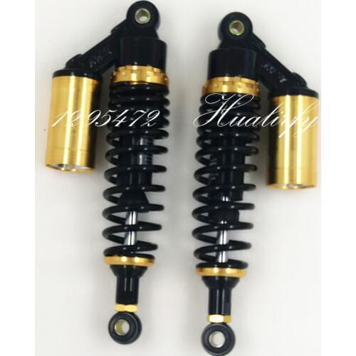300mm 310mm 320mm Nitrogen Shock Absorbers 7mm spring for Honda/Yamaha/Suzuki/Kawasaki/Dirt bikes/ ATV/Motorcycles black&gold