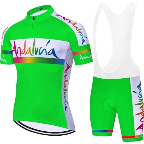 Andalucia Laser Cut Completo Estivo Bermuda Masculina Malliot 2021 Tricota Equipamento Ropa Hombre Maillot Ciclismo Ciclismo