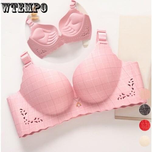 Seamless Bras Women Sexy Bralette Plaid Adjustable Strap Underweaer Wireless Brassiere 2021 New Bra Black Crop Tops for Female