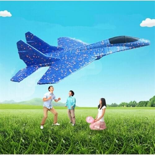Kids Toys Hand Throwing Model Airplane Foam Aircraft Stunt Education Epp Glider Fighter Planes Toys For Childrens Game Gift
