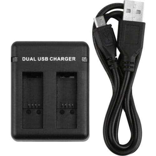Dual USB Battery Charger 2 Slots Smart Charger Dock Indicator Light for GoPro Hero 9 Black