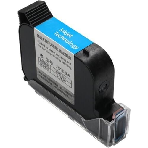 12.7mm JS10 Black Red Green Blue White Yellow Quick dry ink cartridge for 12.7mm handheld inkjet printers