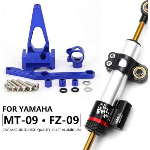MT-09 MT09 Motorcycle Steering Stabilize Damper Bracket Mount CNC Motorbike FOR YAMAHA MT-09 MT09 FZ09 FZ-09 2013-2019 2017 2018