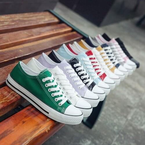 2021 New Sneakers Women Shoes Student Canvas Casual Couple Men Women Board Shoes Korean All-Match Breathable Chaussures Femme