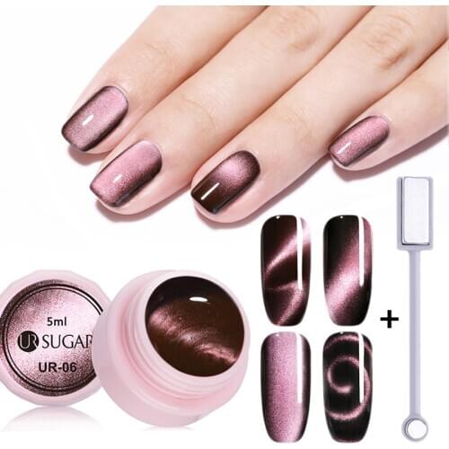 UR SUGAR Magnet Nail Gel Polish 5D cat magnetic UV Gel Nail Polish Chameleon Magnetic Gel Varnishes Soak Off Enamel