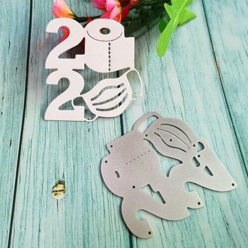 Face mask & Toilet paper craft die metal cutting die scrapbooking stamp carving paper album cards making stamping dies DIY die