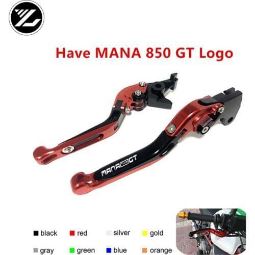 MANA850GT Logo Motorcycle accessories telescopic folding brake clutch lever for aprilia MANA 850GT Mana 2007-2012 2009-2015