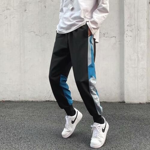 2021Spring and Autumn New Mens Sweatpants Loose Casual Fashion Nine-point Pants Running Fitness Training Sports Pants