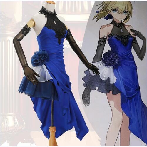 2017 New arrivel Fate/stay night Archer Saber Altria Pendragon Cosplay Costume