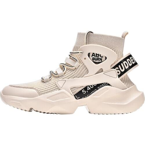 High Top Platform Men Sport Tennis Shoes Super Light Breathable Mesh Chunky Sneakers Men Sock Footwear Tenis Masculino Chaussure