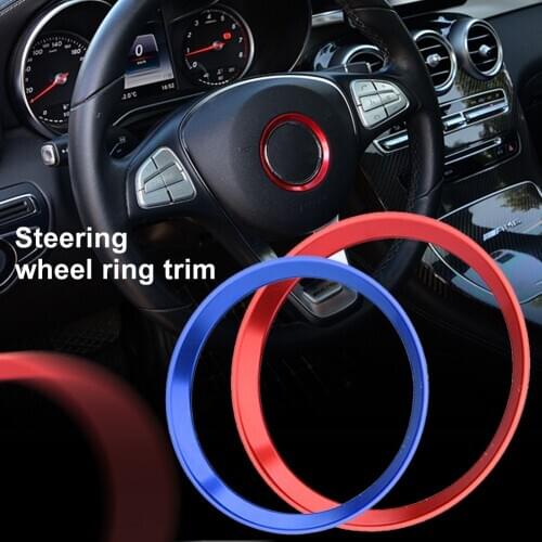 Styling Steering Wheel Trim For Mercedes-Benz C-class GLE CLA GLC E-class A-class GLK GLA Interior Modification Bright Circle
