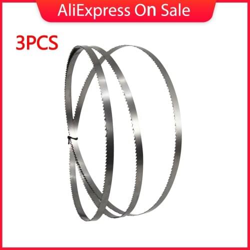 3pcs Bandsaw Blade 1400x6.35mm(1/4‘’)x0.35mm 8'' Woodworking Band Saw Tools For Draper Einhell Scheppach HBS20 TPI 6 10 15