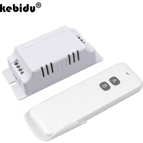 Wireless Remote Control 433 MHz Switch AC 110V 220V 2CH RF Relay Receiver and Transmitter for Garage and Gate Control