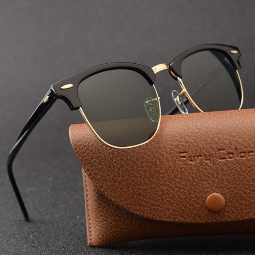 Glass lens Classic retro sunglasses men women Luxury Brand Design Goggles Elegant Sun glasses Shades gafas oculos De Sol 3016