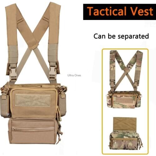 Tactical Chest Vest Accessorie Military Hunting Cs MOLLE Duty Vest with Magazine Pouch Bag Airsoft Paintball Combat Vests