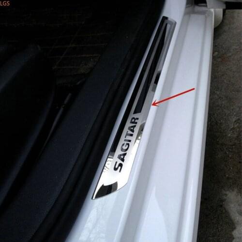 For Volkswagen Sagitar 2012-2019 High-quality stainless steel Threshold bar Welcome pedal Anti-scratch protection Car styling