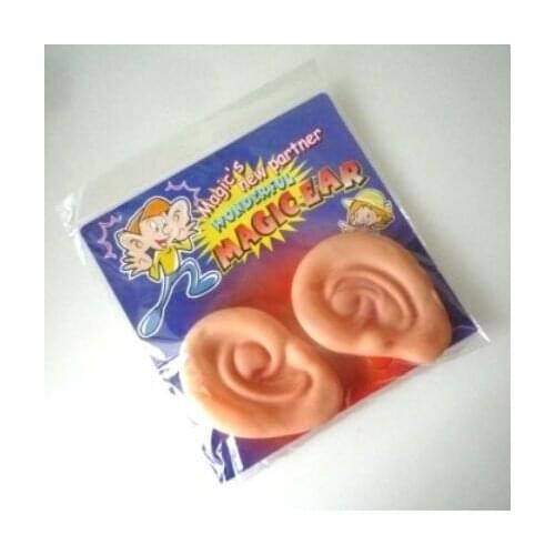 1pair Wonderful Magic Ear,Jumbo Latex Ear(M Size) Magic Tricks Stage Street Party Illusion Gimmick For Kids Classic Funny Toys