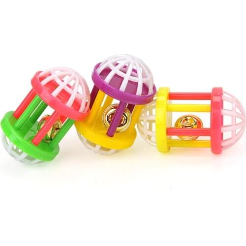 1Pc Cat Toy Creative Dumbbell Shape Funny Cat Exercise Ball Cat Bell Toy Pet Toy Kitten Bell Toy Cat Dog Playing Cat Accessories