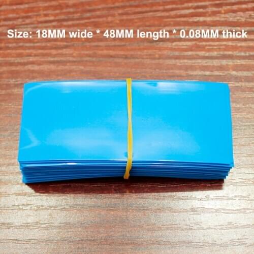 100pcs/lot No. 5 7 Battery Casing Insulation Heat Shrinkable Sleeve Cover Sheath Pvc Film