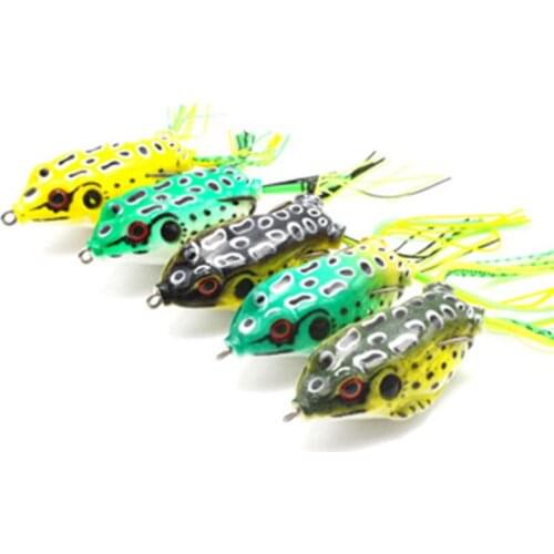 2PCs Simulation Thunder Frog 5G 8G 13G Double Hook Barbed Snakehead Killing Bait Lure Fishing Gear