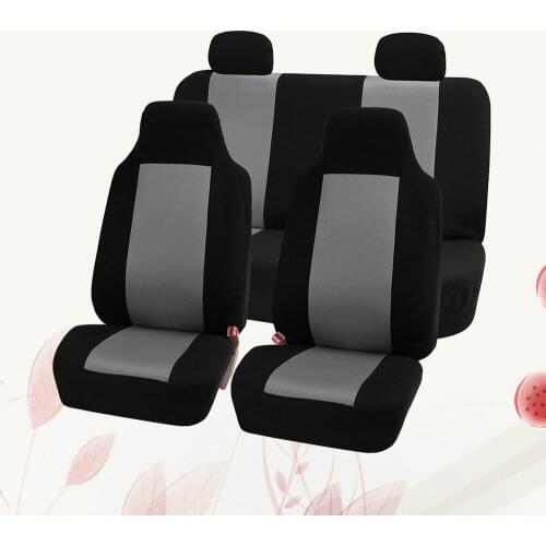 5 Seats Car Seat Cover Universal Auto Seat Cover Durable Wear Resistant Car Interior Accessory Car Seat Protector Mat (Grey)