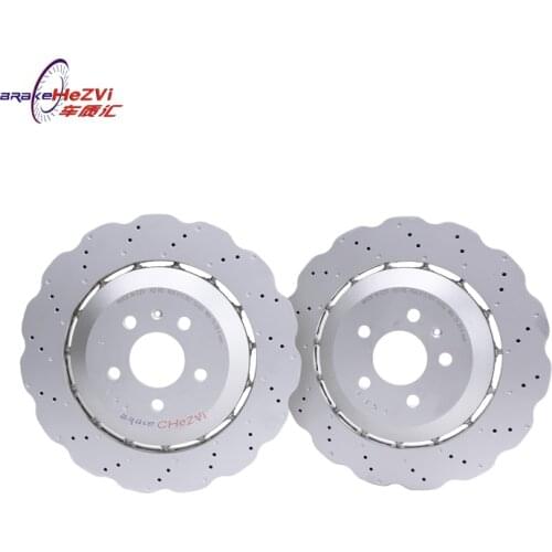 CVZ 356*22mm Audi S8/S6 drilled plum blossom original replacement brake rotor with brackets
