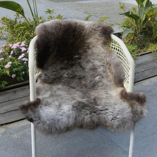 CX-D-151F Home Decor Warm Cozy Sheepskin Carpet Natural Color Thick Winter Sheep Fur Throw