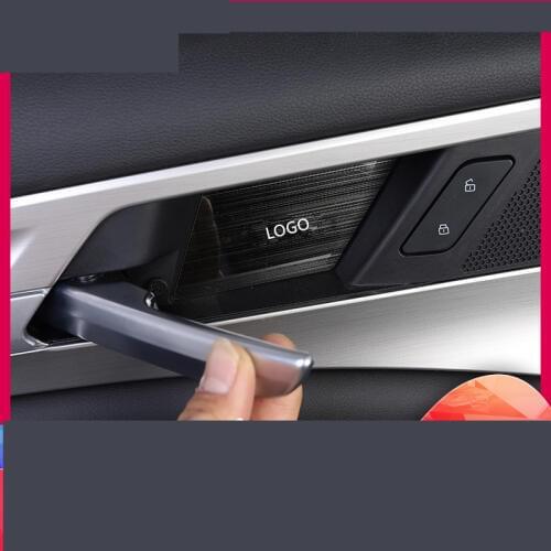 Carbon Fibre Silver Black Stainless Steel Doors Handle Bowl Decorated Cover For Great Wall Haval Hover F7 F7X CAA012