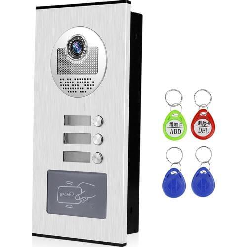 OBO Hands Video Door Phone Doorbell Camera Outdoor Unit RFID Keyfobs Unlock for Low-rise Building Multi 2/ 3/ 4/ 6/ 8 Apartments