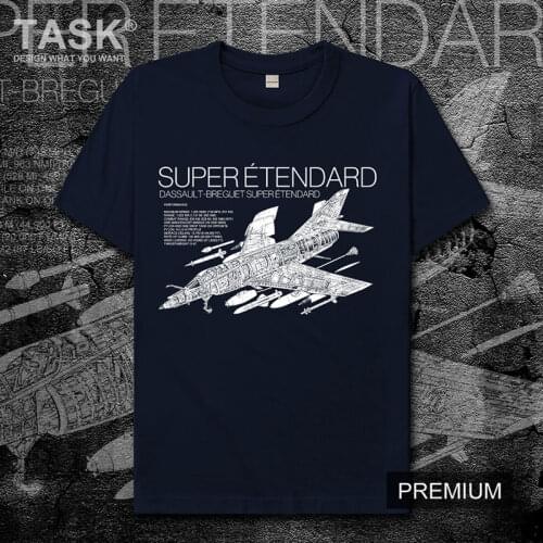 France Dassault Breguet Super Etendard Navy fighter cotton short sleeve mens t-shirt casual O-Neck tops Teen Male tees summer