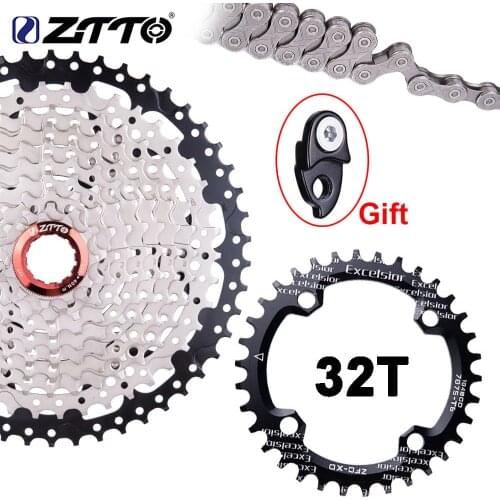 10 Speed 11-46T MTB Cassette 10s Bicycle Sprocket With Chainring Chain Mountain Bike Freewheel For m590 m6000 m610 m780 X7 X9