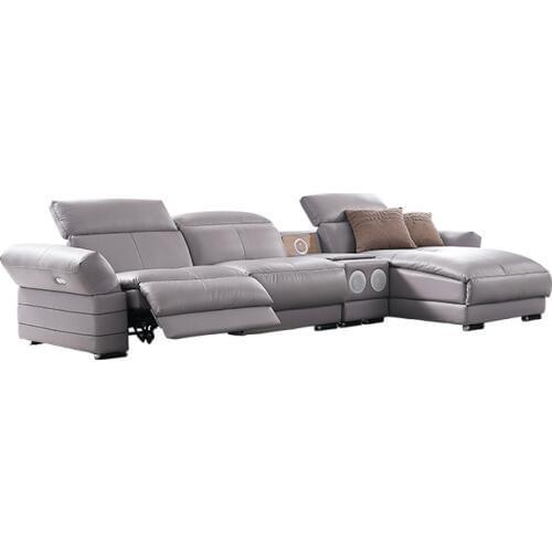 Living Room Sofa set real genuine leather sofas salon couch electric recliner L sofa cama speaker air cleaner puff asiento mueb