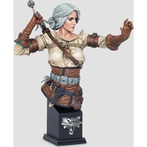 130mm Resin Model Bust GK Ciri Character Bust Unassembled and unpainted kit