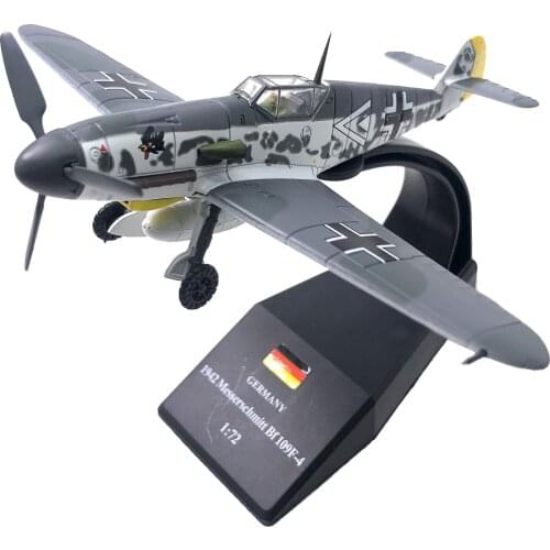 1/72 WWII Germany Airplane BF109F 4 Combat Airplane Combat Airplane Model Made of Die Cast