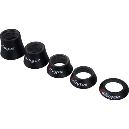 Full Carbon Fiber Bike Headset Spacer For 28.6mm Front Fork Bicycle Taper Washer 10/15/20/30/40mm Cycling Headset Spacer Parts