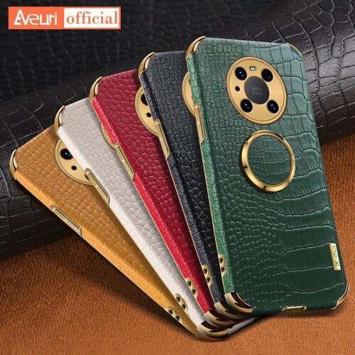 Luxury Leather Phone Case For Huawei Mate 20 30 40 Pro Nova 5 5i Pro Ring Holder Cover Case For Honor 20S 30S 50 View 30 Pro 40