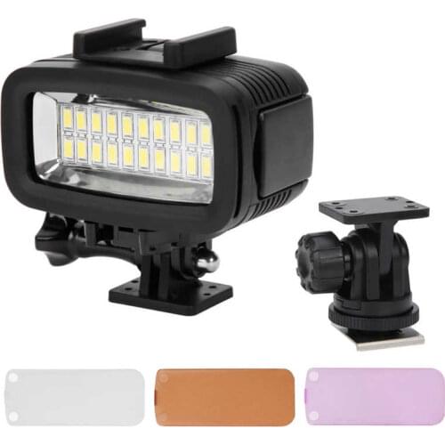 SL-100 40m Underwater Photography Fill Light Waterproof Diving Camera LED Video Light 5500K