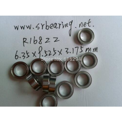 HIGH QUALITY ,R168ZZ 1/4 x3/8 x1/8 inch 6.35x9.525x3.175mm miniature inch ball bearing 50PSC/LOT R168ZZ bearings