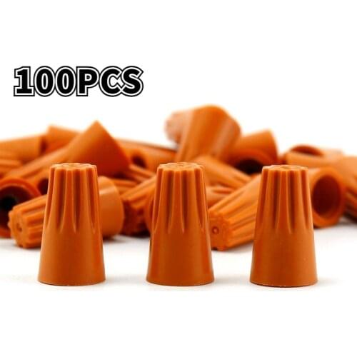 10/50/100pcs Electrical Wire Connectors Screw Terminals Twist Connector Cap Spring Insert Nut Spring Cap Terminal Assortment Kit