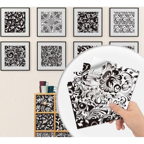 10pcs Bathroom toilet waterproof mirror tile stickers TV background wall decoration hard tile tiles self-adhesive thickening