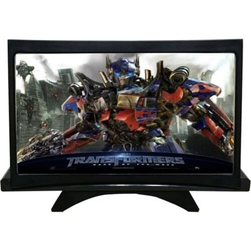 12 Inch Screen Magnifier for Cell Phone, Folding 3D HD Magnifing Projector Screen Enlarger for Movies, Adjustable Angle