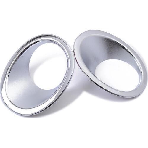 2PCS Front Bumper Fog Light Trim Rim Lamp Cover Cap Car Styling Reflective Sticker Kit Accessories For Honda CR-V CRV 07-09