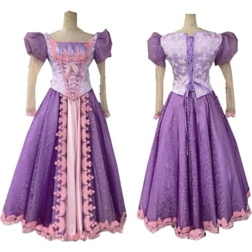 2021 New purple elegant Halloween Cosplay dress Colonial Georgian Renaissance Gothic Historical dress D-695
