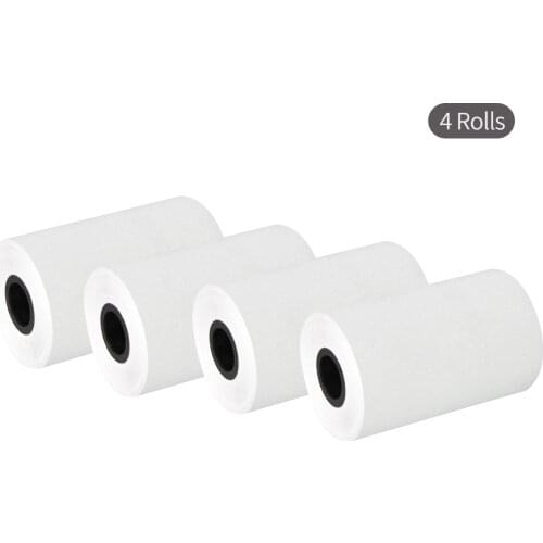 4 Rolls Thermal Receipt Paper 57x40mm Thermal Paper Roll Bill Ticket Clear Printing for Register 58mm Thermal Receipt Printer
