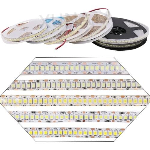 5m 12V Super Bright LED Strip SMD 2835 240LEDS/M Flexible Led Tape Light IP65 IP67 Waterproof Led Light Stripe White Warm White