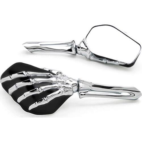 Brand new Black/Chrome Custom Motorcycle Skeleton Mirrors For Suzuki Boulevard M109R M50 M90 M95
